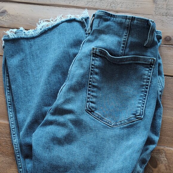 Free People Level Up Slit Slim Fit Flare Jeans Size 30 - Picture 3 of 6